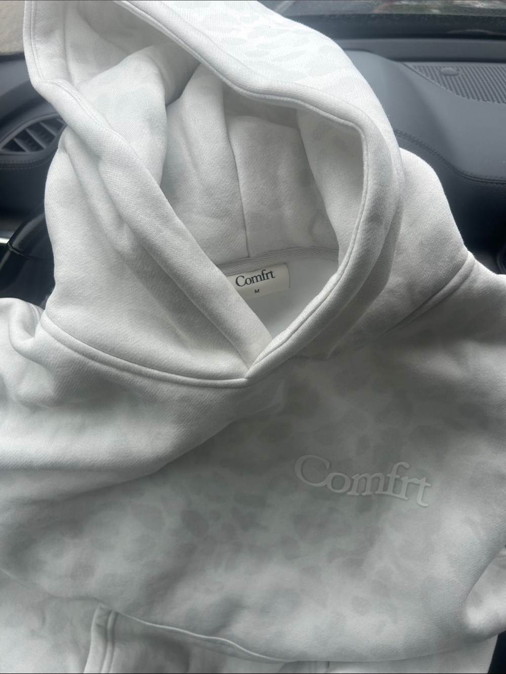 Comfirt Kids' White Hooded Sweatshirt
